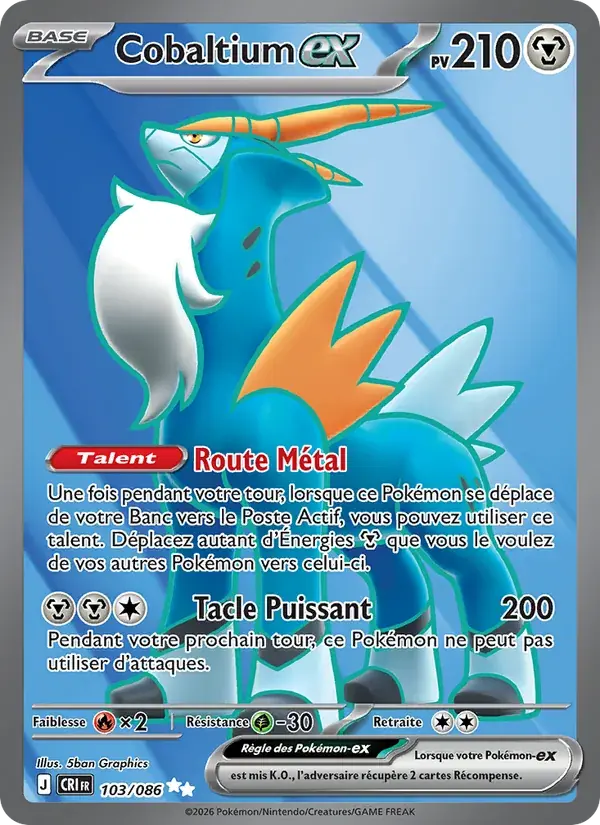 Cobaltium-ex - 103/122 - Chaos Ascendant