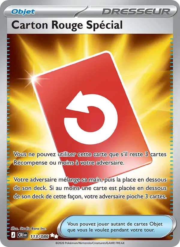 Carton Rouge Spécial - 113/122 - Chaos Ascendant