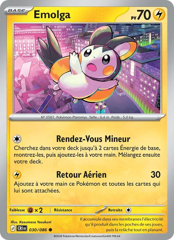 Emolga - 030/122 - Chaos Ascendant