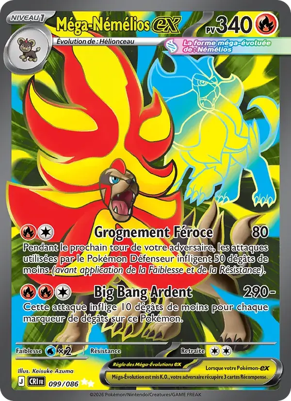 Méga-Némélios-ex - 099/122 - Chaos Ascendant