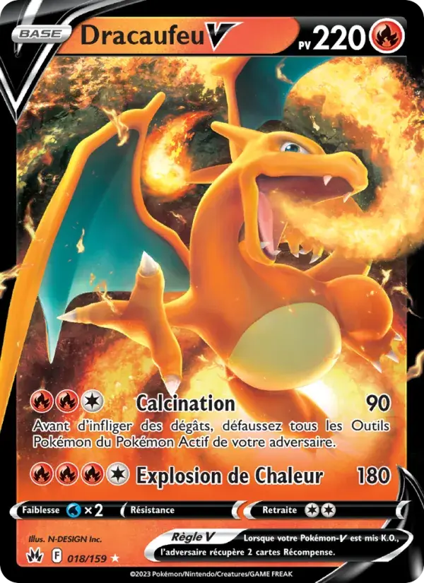 Dracaufeu V - 018/160 - Zénith Suprême