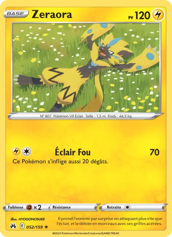Zeraora - 052/160 - Zénith Suprême