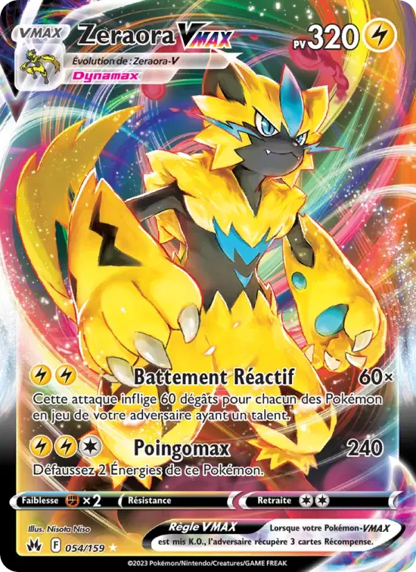 Zeraora VMAX - 054/160 - Zénith Suprême
