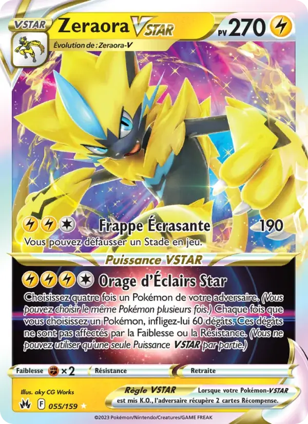 Zeraora VSTAR - 055/160 - Zénith Suprême