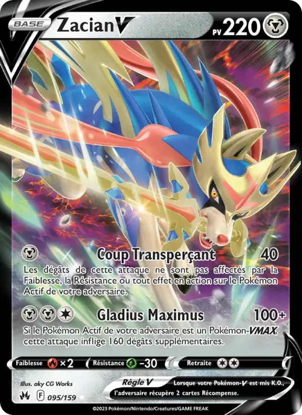 Zacian V - 095/160 - Zénith Suprême