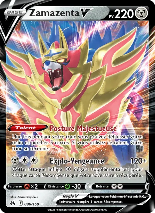 Zamazenta V - 098/160 - Zénith Suprême