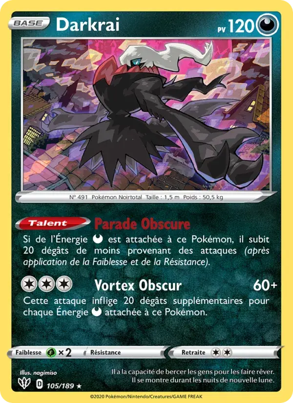Darkrai - 105/201 - Ténèbres Embrasées