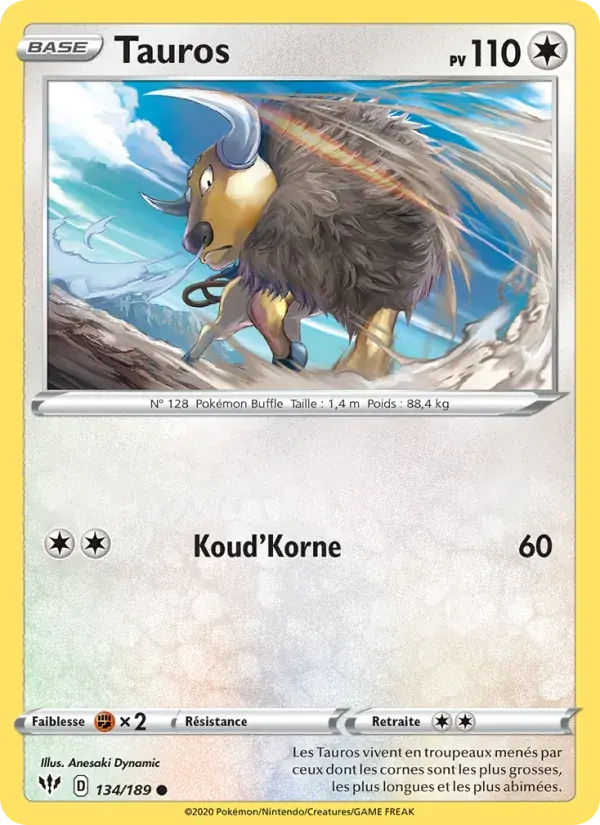 Tauros - 134/201 - Ténèbres Embrasées