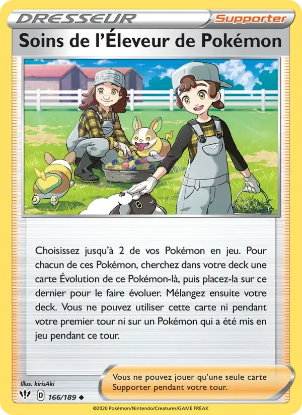 Soins de l'Éleveur de Pokémon - 166/201 - Ténèbres Embrasées