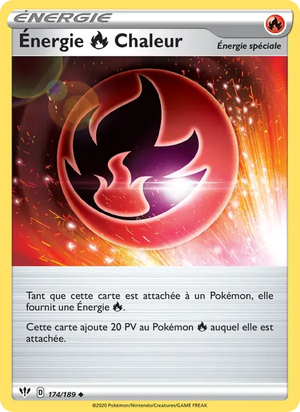Énergie Fire Chaleur - 174/201 - Ténèbres Embrasées
