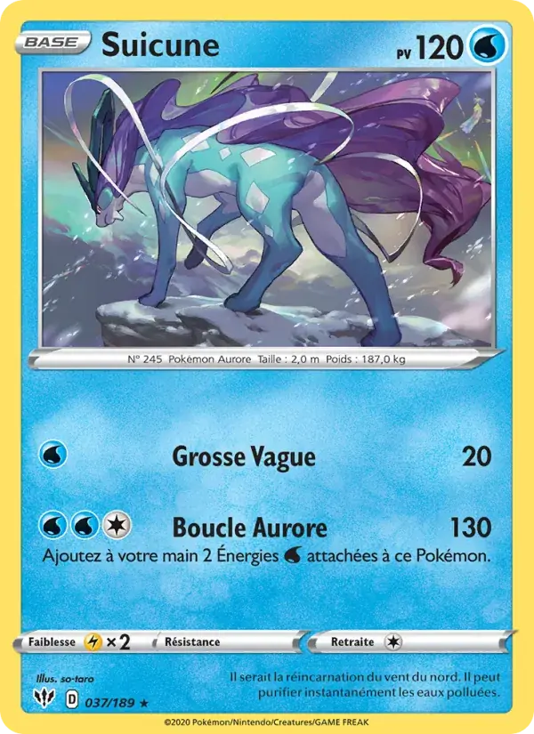Suicune - 37/201 - Ténèbres Embrasées
