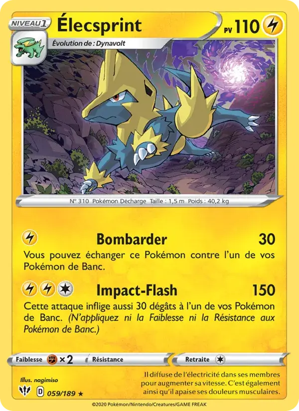 Élecsprint - 59/201 - Ténèbres Embrasées