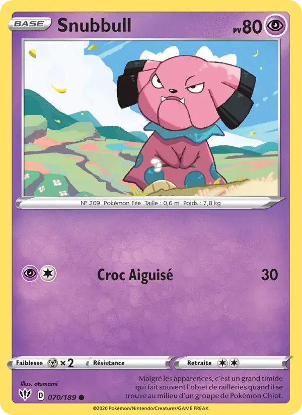Snubbull - 70/201 - Ténèbres Embrasées