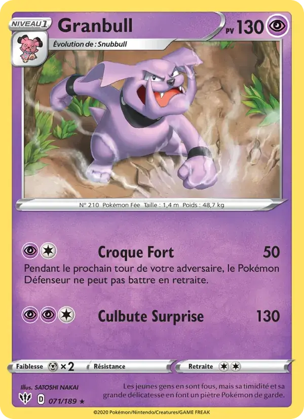 Granbull - 71/201 - Ténèbres Embrasées