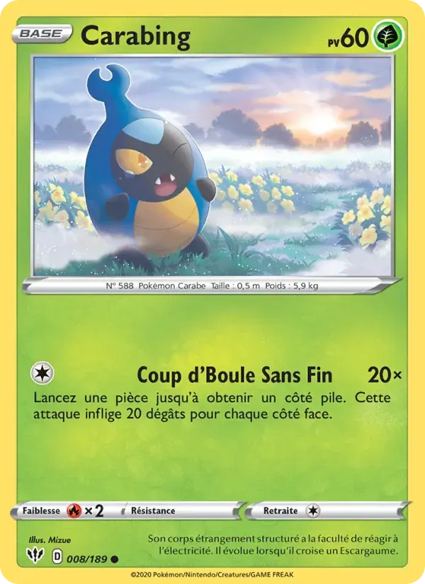 Carabing - 8/201 - Ténèbres Embrasées