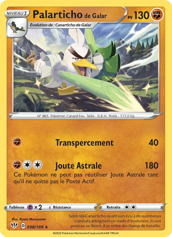 Palarticho de Galar - 98/201 - Ténèbres Embrasées