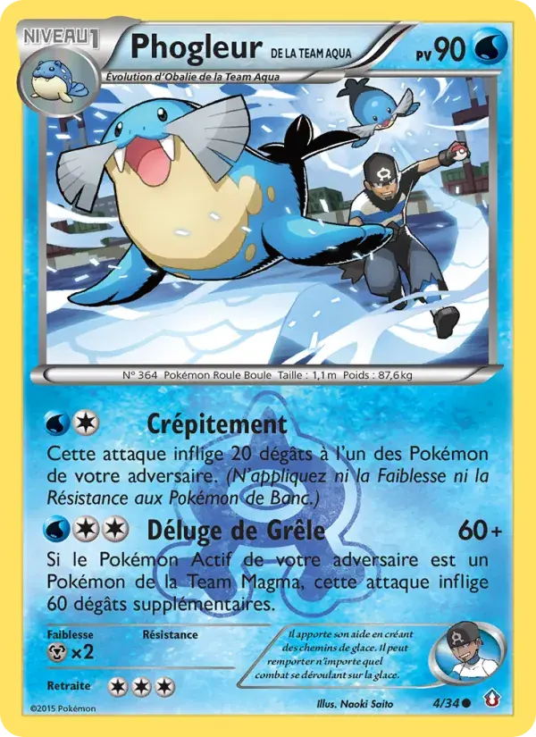 Phogleur de la Team Aqua - 4/34 - Double Danger