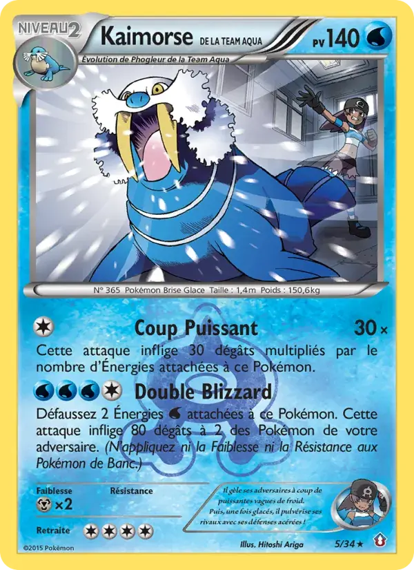 Kaimorse de la Team Aqua - 5/34 - Double Danger