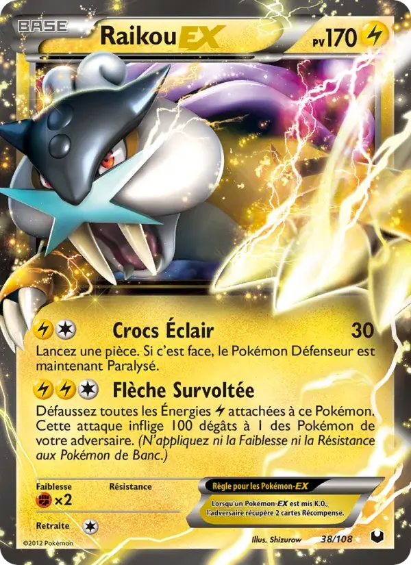 Raikou-EX - 38/111 - Explorateurs Obscurs