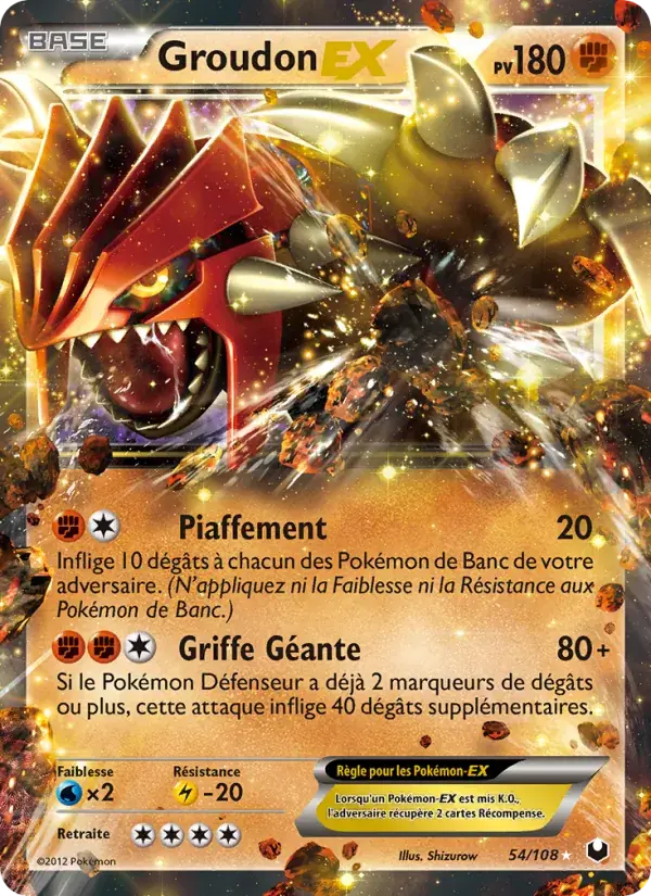 Groudon-EX - 54/111 - Explorateurs Obscurs