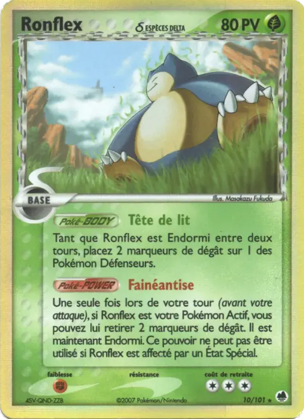 Ronflex δ - 10/101 - EX Île des Dragons