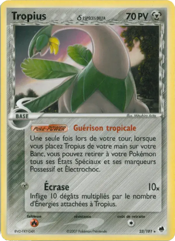 Tropius δ - 23/101 - EX Île des Dragons