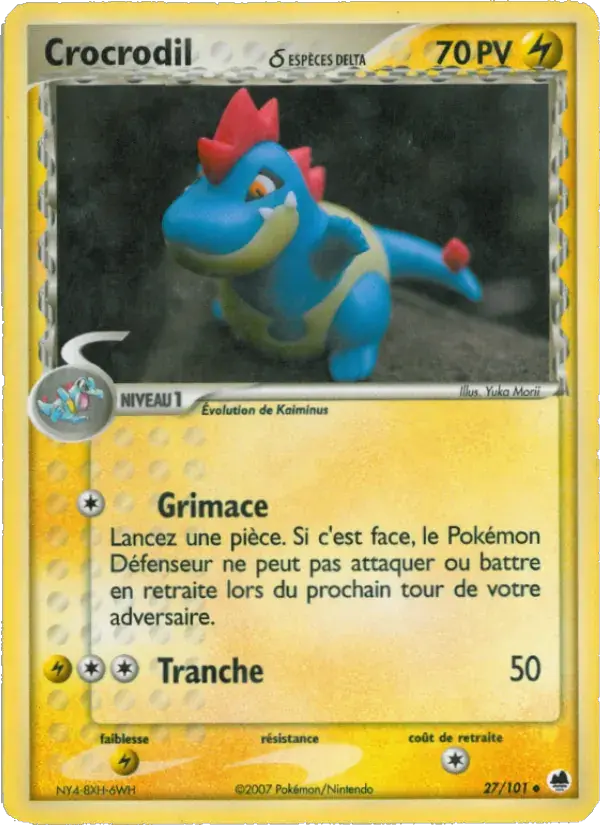 Crocrodil δ - 27/101 - EX Île des Dragons