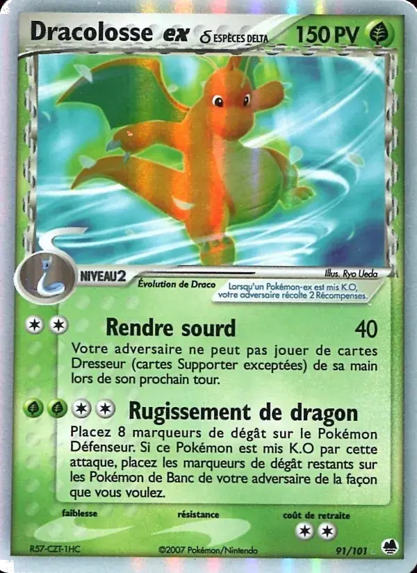 Dracolosse ex δ - 91/101 - EX Île des Dragons