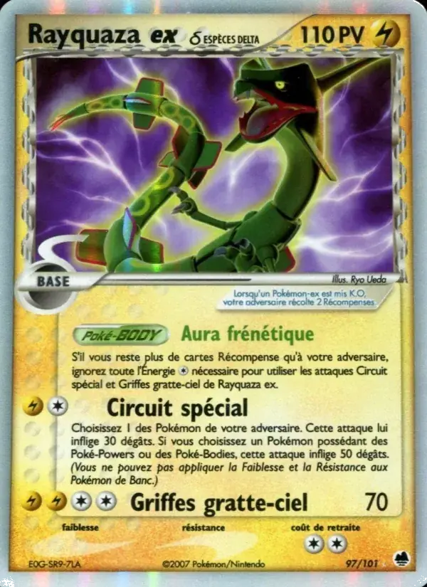 Rayquaza ex δ - 97/101 - EX Île des Dragons