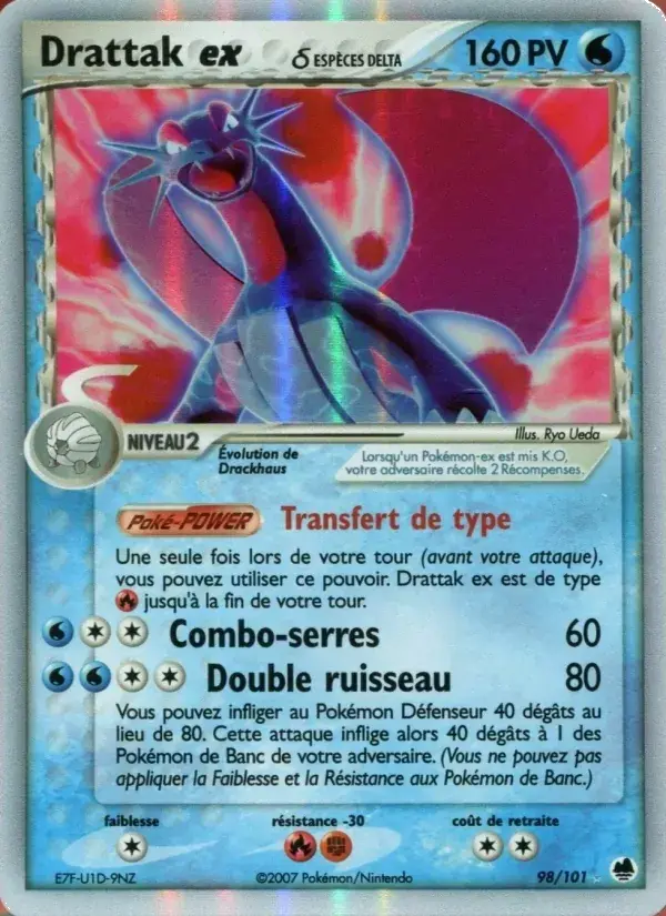 Drattak ex δ - 98/101 - EX Île des Dragons
