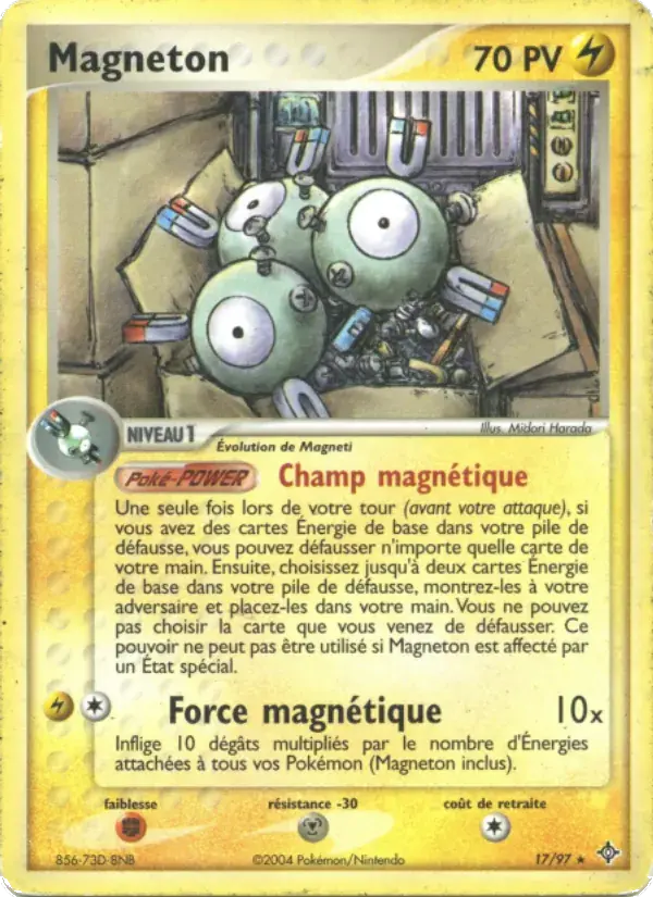 Magnéton - 17/100 - EX Dragon
