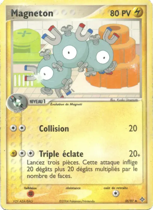 Magnéton - 35/100 - EX Dragon