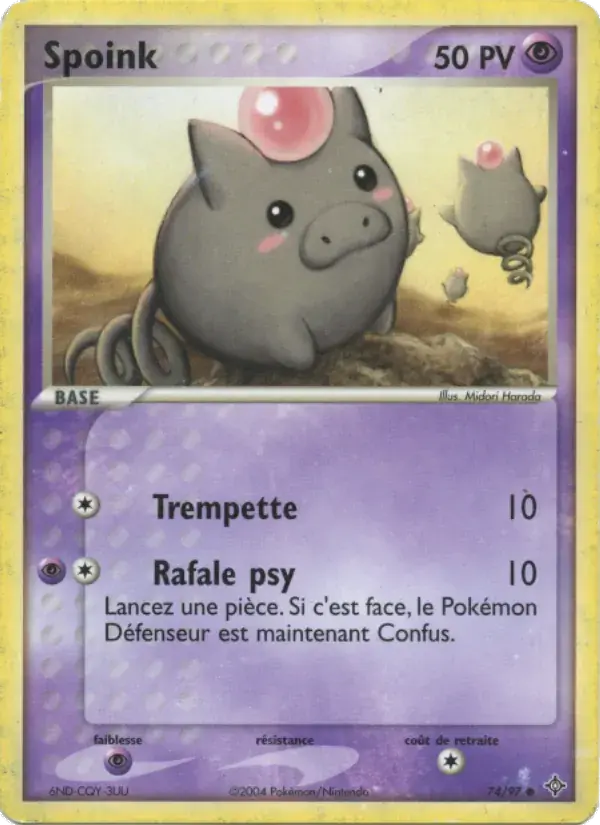 Spoink - 74/100 - EX Dragon