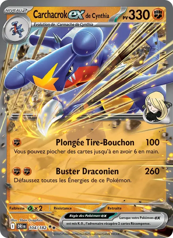 Carchacrok-ex de Cynthia - 104/244 - Rivalités Destinées