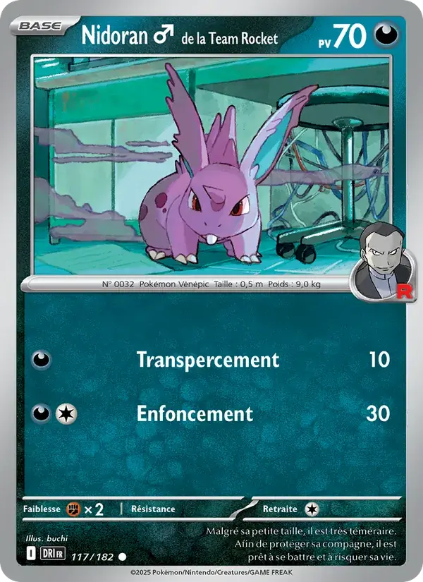 Nidoran♂ de la Team Rocket - 117/244 - Rivalités Destinées