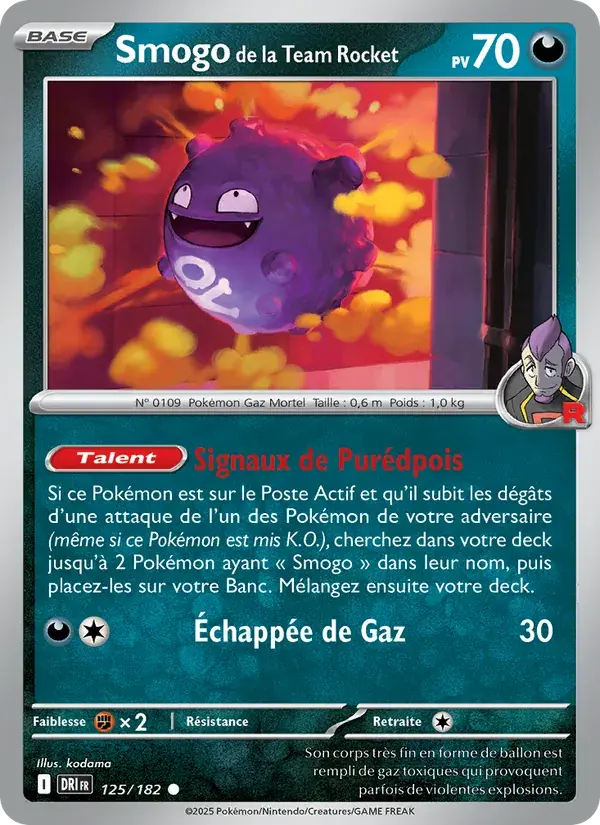 Smogo de la Team Rocket - 125/244 - Rivalités Destinées