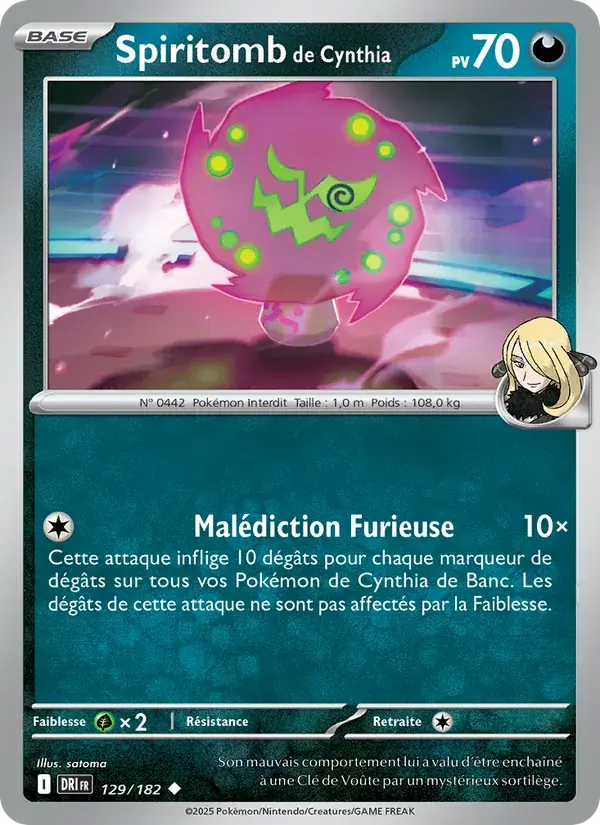 Spiritomb de Cynthia - 129/244 - Rivalités Destinées