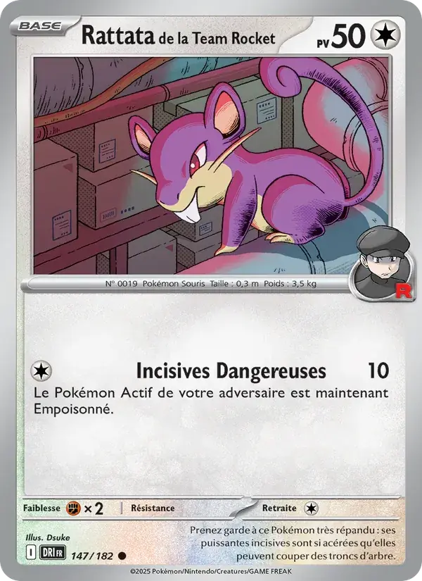 Rattata de la Team Rocket - 147/244 - Rivalités Destinées