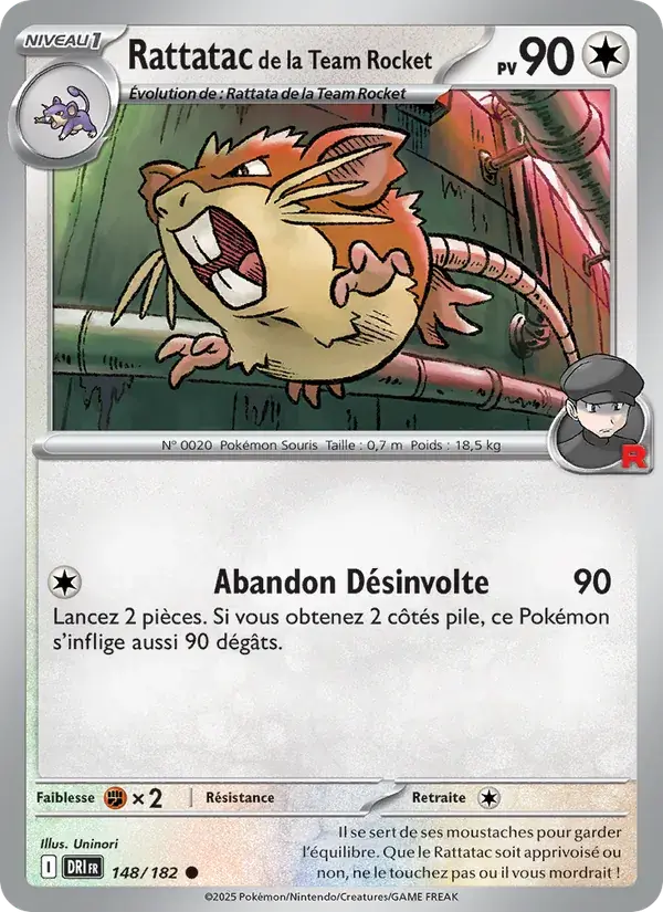 Rattatac de la Team Rocket - 148/244 - Rivalités Destinées