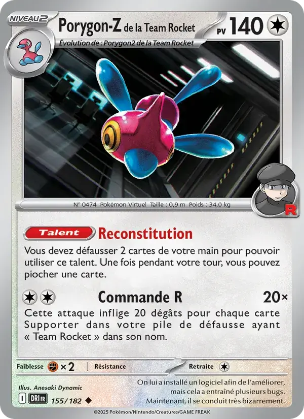 Porygon-Z de la Team Rocket - 155/244 - Rivalités Destinées