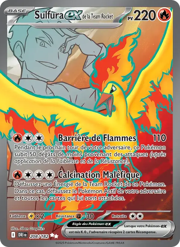 Sulfura-ex de la Team Rocket - 208/244 - Rivalités Destinées