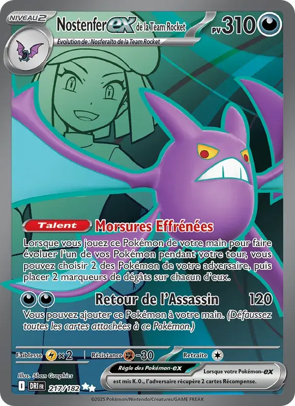 Nostenfer-ex de la Team Rocket - 217/244 - Rivalités Destinées