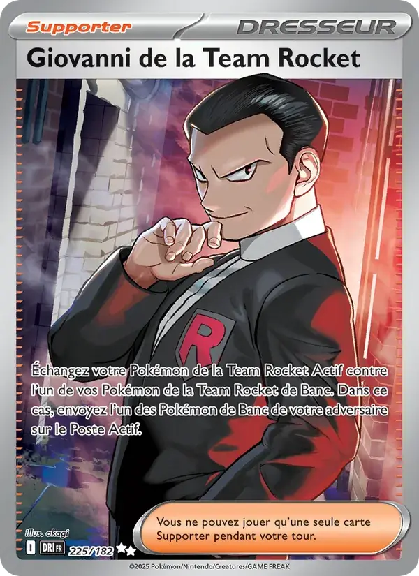 Giovanni de la Team Rocket - 225/244 - Rivalités Destinées