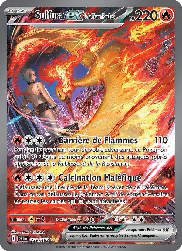Sulfura-ex de la Team Rocket - 229/244 - Rivalités Destinées