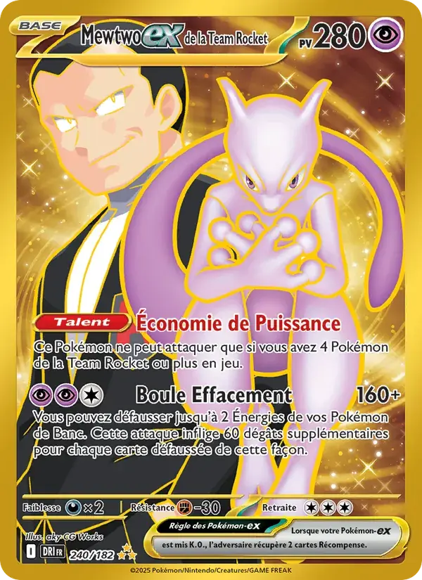 Mewtwo-ex de la Team Rocket - 240/244 - Rivalités Destinées