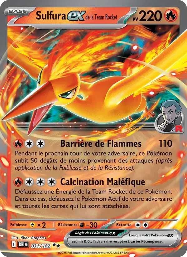 Sulfura-ex de la Team Rocket - 031/244 - Rivalités Destinées