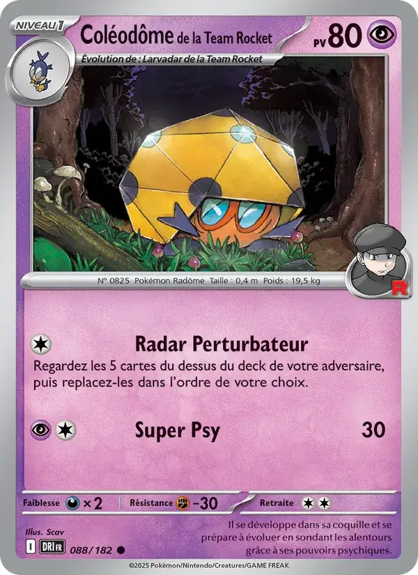 Coléodôme de la Team Rocket - 088/244 - Rivalités Destinées