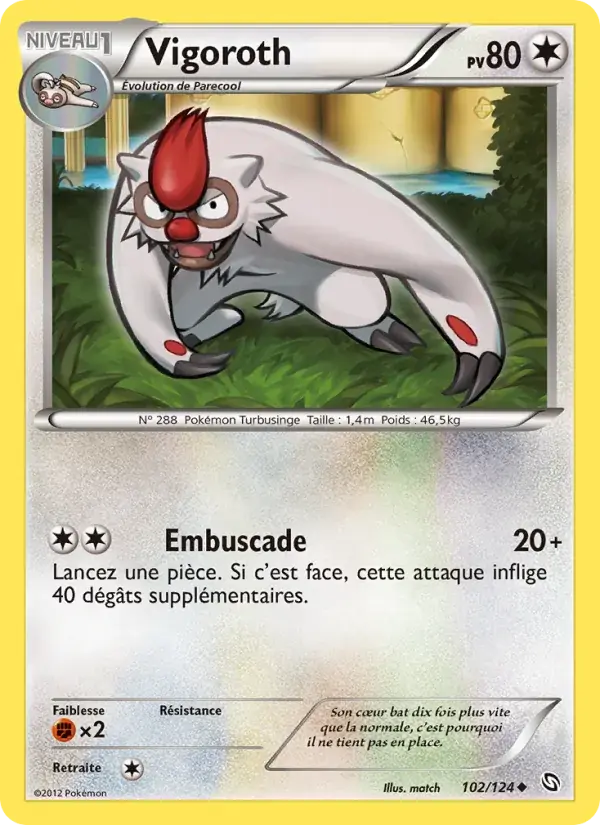 Vigoroth - 102/128 - Dragons Éxaltés