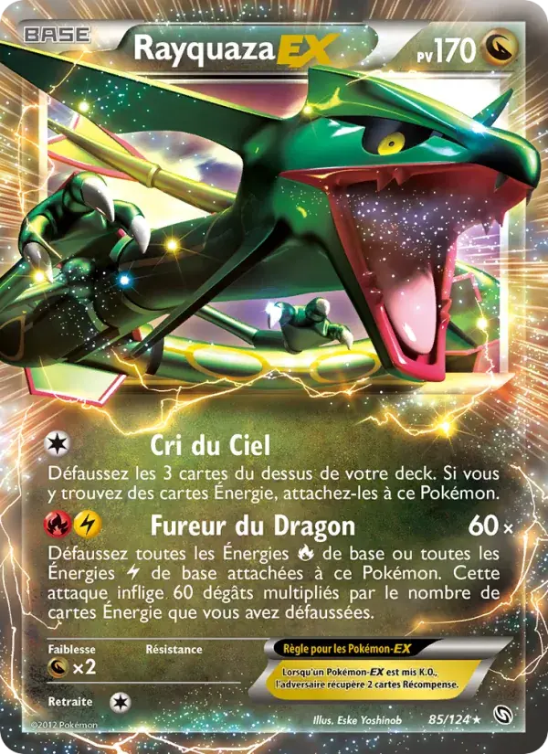 Rayquaza-EX - 85/128 - Dragons Éxaltés