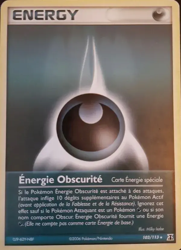 Énergie Obscurité - 103/114 - EX Espèces Delta